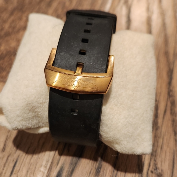 Invicta 17391 Men's S1 Rally Quartz Gold Dial Black Rubber Strap Watch - Picture 2 of 3